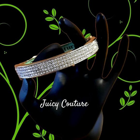 Juicy Couture Jewelry - JUICY COUTURE Swarovski Crystal Hinged Bracelet